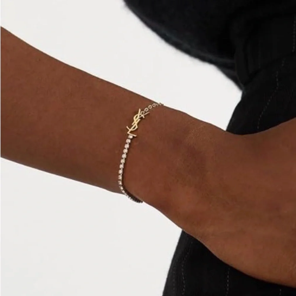 Rich B*tch Gold YSL Logo Bracelet - Picture 3 of 3